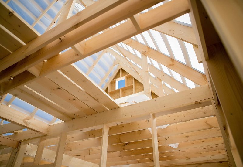 Construction of a wooden house